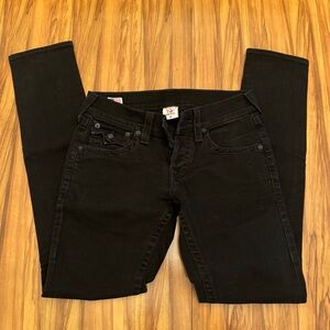 Zach Skinny True Religion Black Jeans